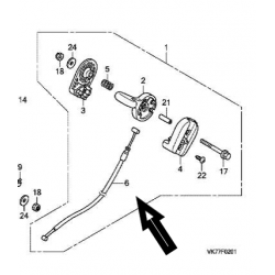 Câble d'accélérateur Honda HRX476 QYE / QYEH