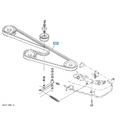 Courroie de plateau K567134710 KUBOTA RC72 RCK72