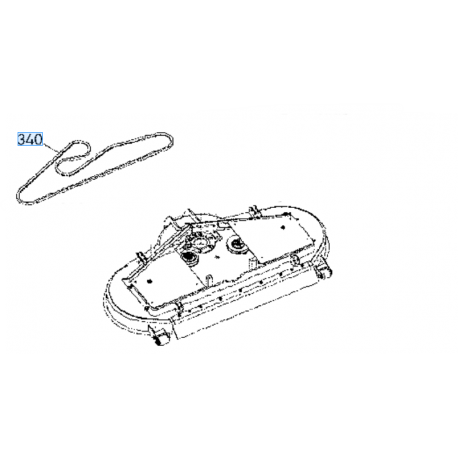 Courroie de plateau W21TS00764 KUBOTA RMR150-H