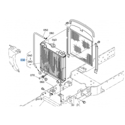 Radiateur K211085010 KUBOTA g21 gr2100 gr2120 gr2160 gr1600