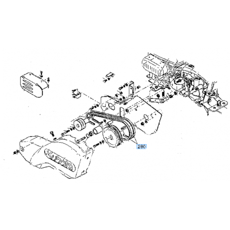 Courroie origine KUBOTA 0010862210 TF80