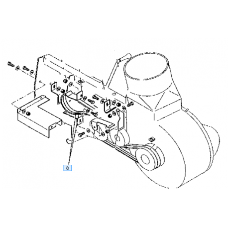 Courroie de turbine KUBOTA 0083501182 GCD420N