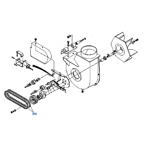 Courroie de turbine KUBOTA 0083511165 GCD420NII GCD680F