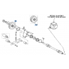 poulie de turbine origine KUBOTA 0083520101 GCD550 GCD420N