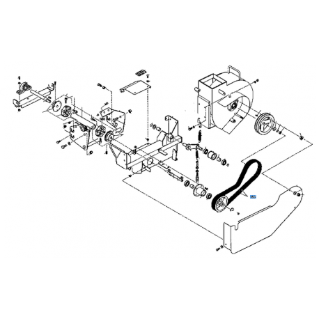 Courroie de turbine KUBOTA 0084101915 GCD460