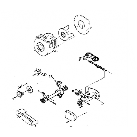 Courroie de turbine KUBOTA 0084601195 GCD660F