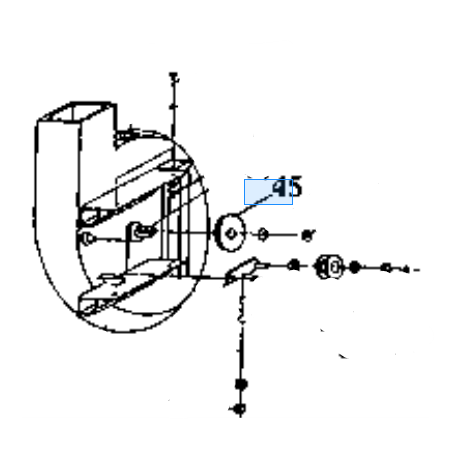 poulie de turbine origine KUBOTA 0084711250 GCD600 T/BX