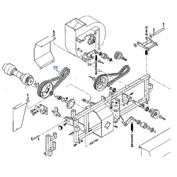 Courroie de turbine KUBOTA 0084810052 GCD450H GCD600BX