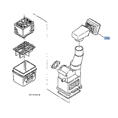 filtre externe origine KUBOTA 1264311360 TF70 TF80