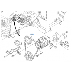 Courroie alternateur KUBOTA 1496297010