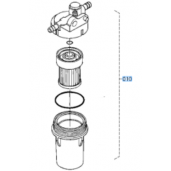 Filtre carburant complet KUBOTA 6A32058862