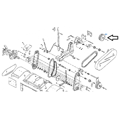 poulie pto origine KUBOTA 0010480073 TF80