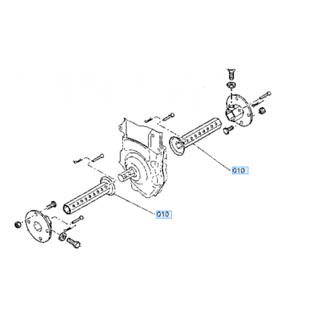 tube de roue origine KUBOTA 0010817250 TF80 TF100