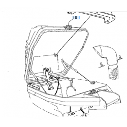 doigt verrouillage porte de bac GCD KUBOTA 0083500015