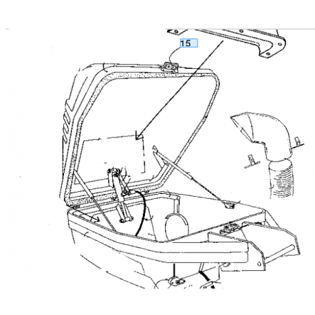 doigt verrouillage porte de bac GCD KUBOTA 0083500015