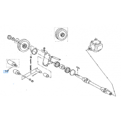 galet tendeur de courroies de turbine KUBOTA 0083520102 GCD420