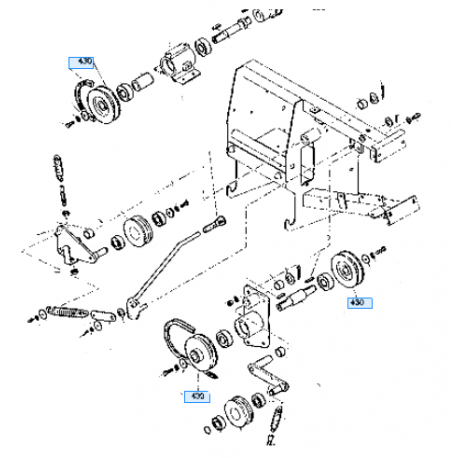 poulie entrainement de turbine KUBOTA 0083533580 GCD420