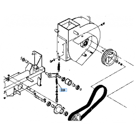 ressort tendeur de courroie de turbine KUBOTA 0084334750 GCD360 GCD460