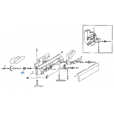 palier nu KUBOTA 0084711510 GCD600