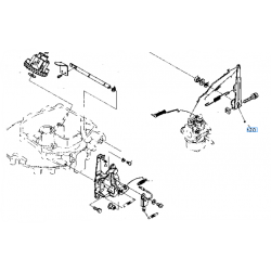 levier de régulateur KUBOTA 1219156020 W4019 W4021