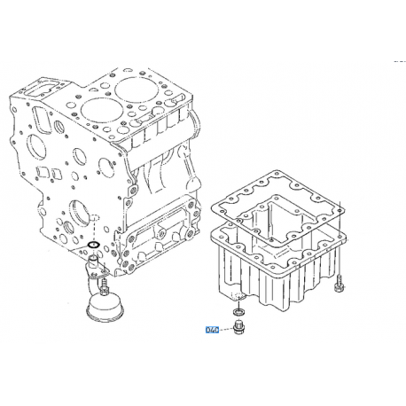 bouchon de vidange KUBOTA 1390133750 