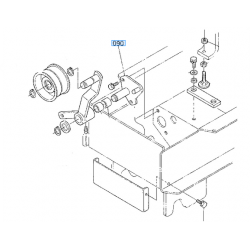 Axe de bras tendeur KUBOTA 6610125130 G1700 G1900