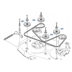 Poulie de tension K122126544 KUBOTA