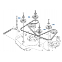 Poulie de tension K122126544 KUBOTA