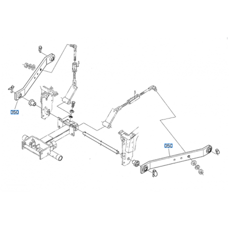 bras de relevage arrière KUBOTA 6C39265210