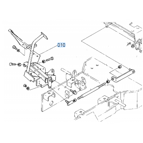 pédale KUBOTA K121143010 G18 G21 G2160 TG1860