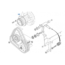 poulie PDF K206315710 KUBOTA G26