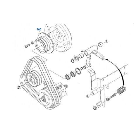 Poulie K206315710 KUBOTA G26