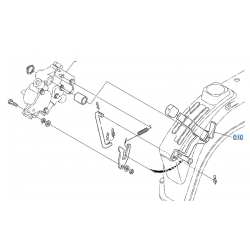 Levier d'embrayage PDF K256142650 KUBOTA BX2200