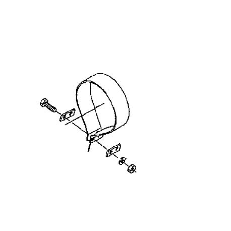 sangle filtre à air K256198210 KUBOTA BX2200