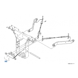 Plaque fixation tirant de relevage 3 points K258393980 KUBOTA BX2350