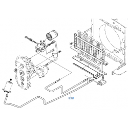 tuyau hydraulique K361536422 KUBOTA F2880 F2890 F3090 F3680 F3890