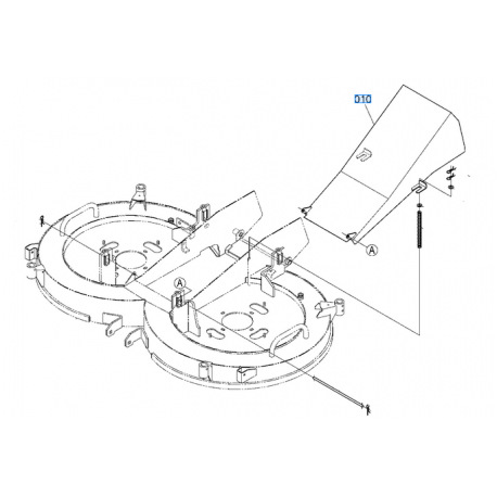 couvercle conduit d'évacuation RCK54 K545372724 KUBOTA G26