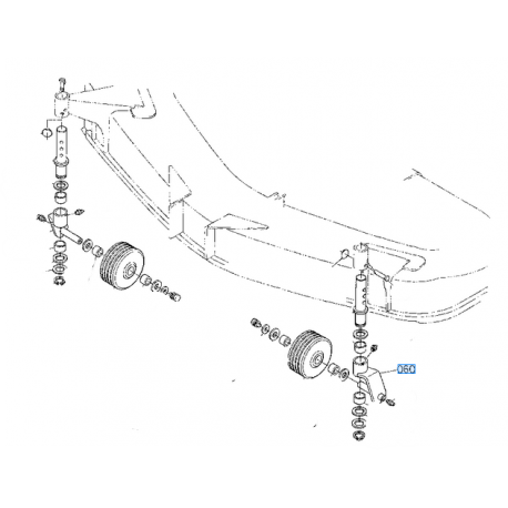 support de roue avant gauche RC54 RC60 K576142150 KUBOTA