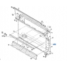 plaque grille arrière GCK500 K607363770 KUBOTA G18 