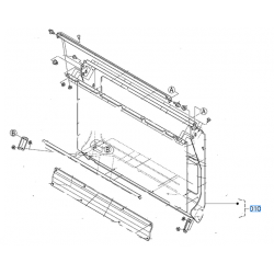 Cadre arrière K607395410 KUBOTA GCK500HD pour G18 - G21