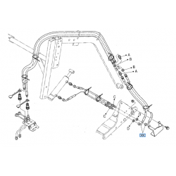 Tuyau flexible hydraulique K631364930 KUBOTA GCK-G26HD