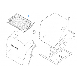 grille de bac GCD900-F W21TS01722 KUBOTA 