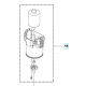 moteur de coupe 599428301 Automower 310E nera - 405X - 410XE nera - 415X