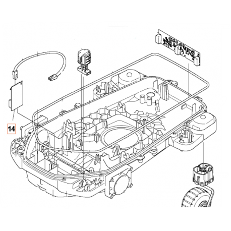 Capteur signal boucle type 6 - 598915201 pour Automower Husqvarna 405x - 415x