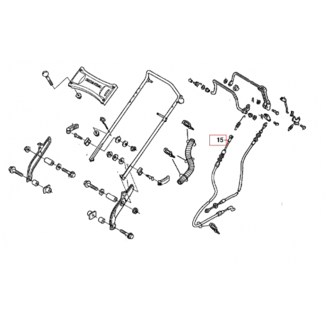 Câble d'avancement Honda HRX476C QXE / QXEA / QXEH