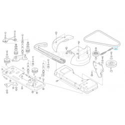 Câble tendeur de courroie de plateau HONDA HF2417 K3 / K4 / K5