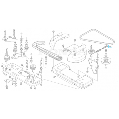 Câble tendeur de courroie de plateau HONDA HF2417 K3 / K4 / K5