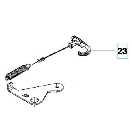 Poignée de tension courroie de coupe Rider Husqvarna 504622102