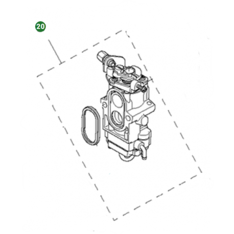 Carburateur 580BTS HUSQVARNA