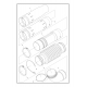 Tube intermédiaire tournannt de souffleur 340iBT - 550iBTX - 570BTS - 580BTS HUSQVARNA